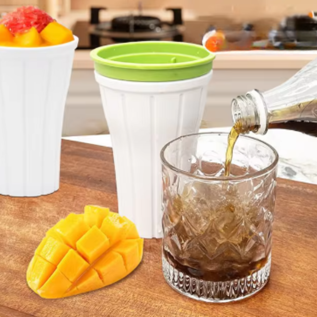 Quick-Frozen Ice Cube Tray & Smoothie Maker
